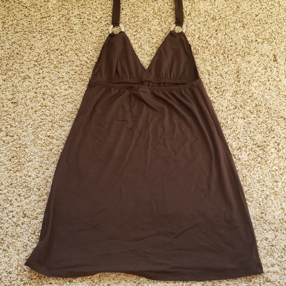 Brown bathing suit coverup - Picture 2 of 2